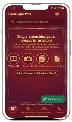 Mayor capacidad para compartir archivos